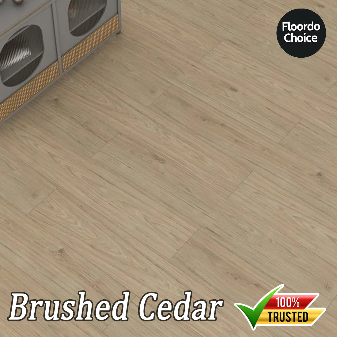 Full Pallet Laminate Flooring 8mmm - Brushed Cedar