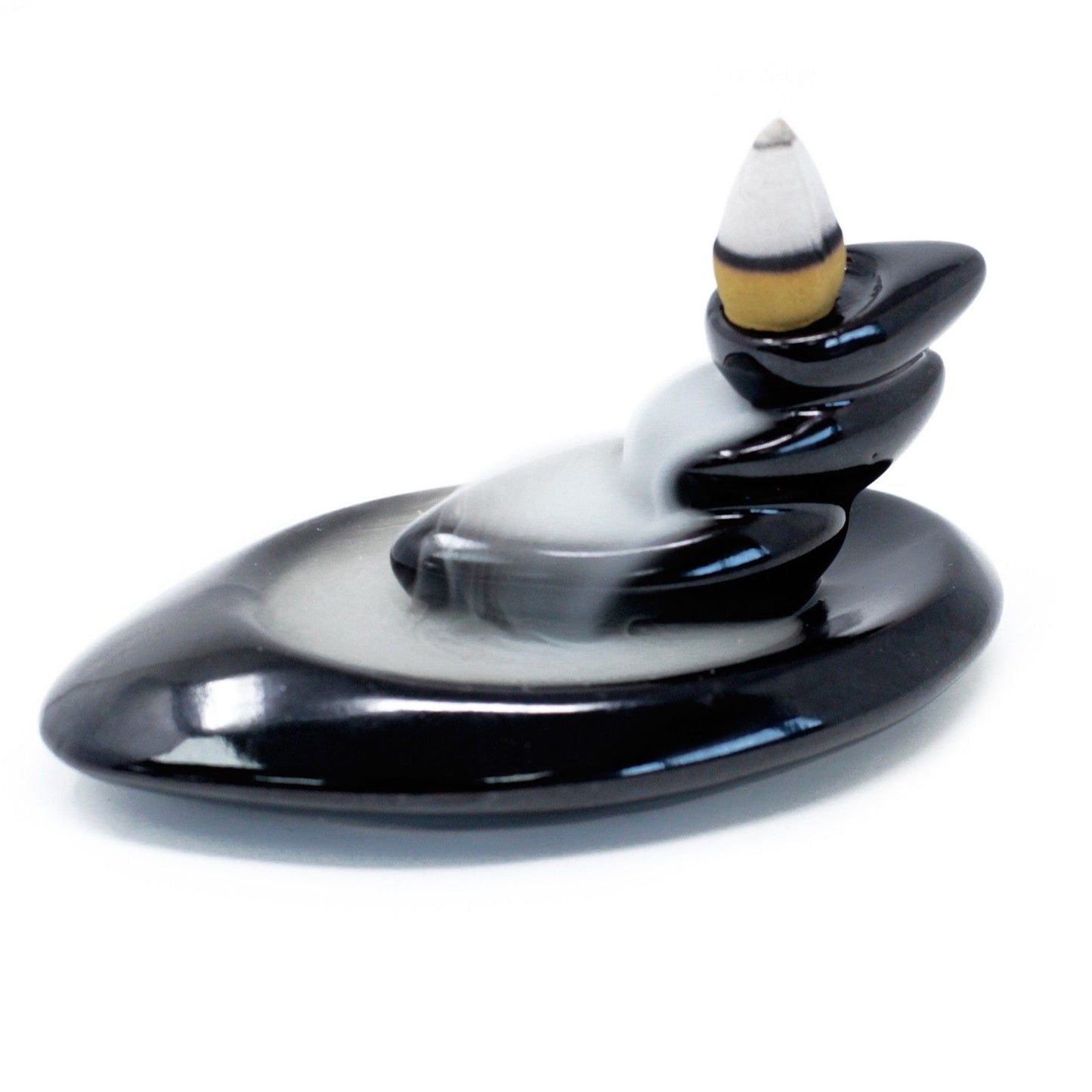 Pebble Waterfall Backflow Incense Burner - unusual witchy gift UK