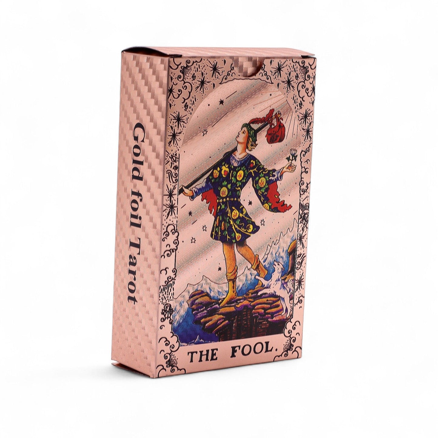 Rose Gold Moon Phase Tarot Card Set - unusual witchy gift UK