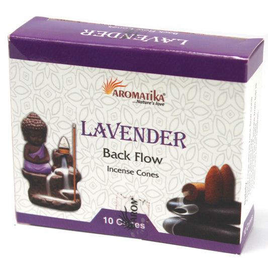 Lavender Backflow Incense Cones - unusual witchy gift UK